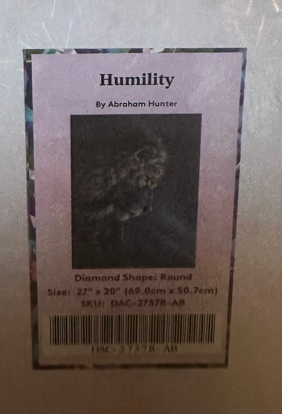 Humility by Abraham Hunter Diamond Art Club Sealed Archived Lion